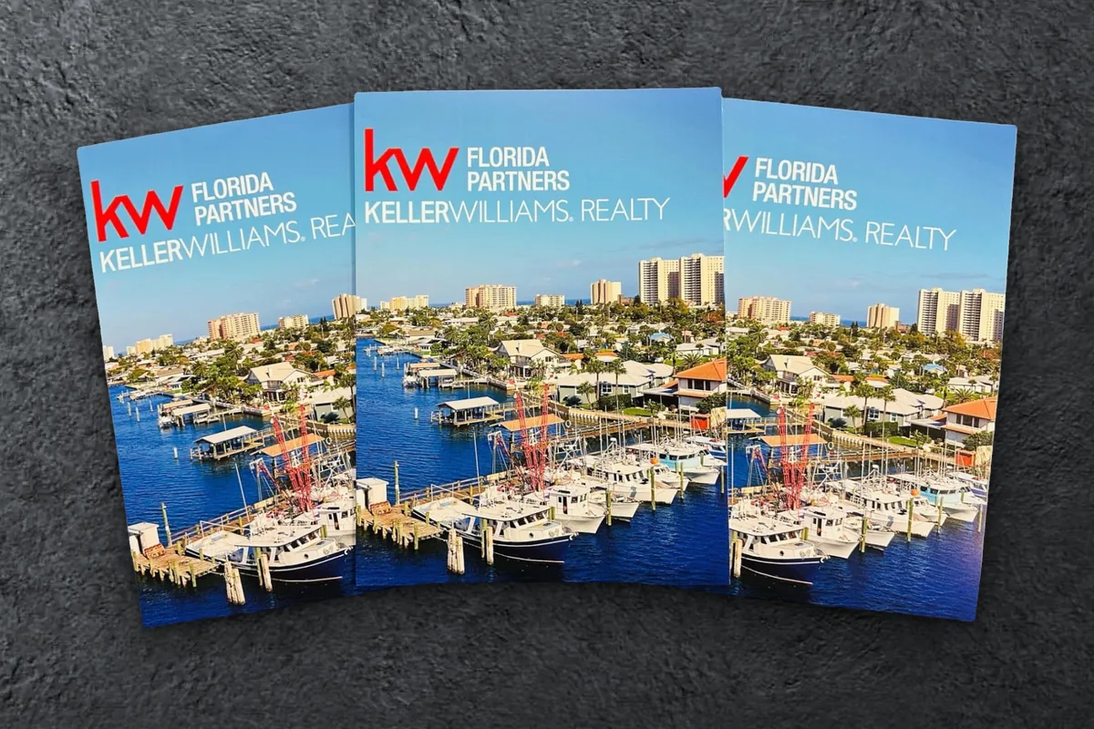 Custom Keller Williams Florida Partners presentation folders