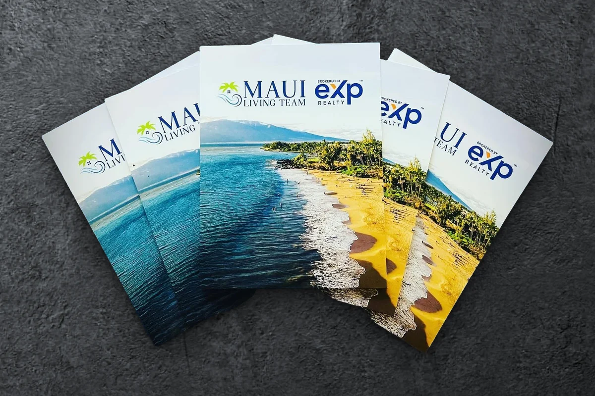 Custom Maui Living Team eXp Realty presentation folders