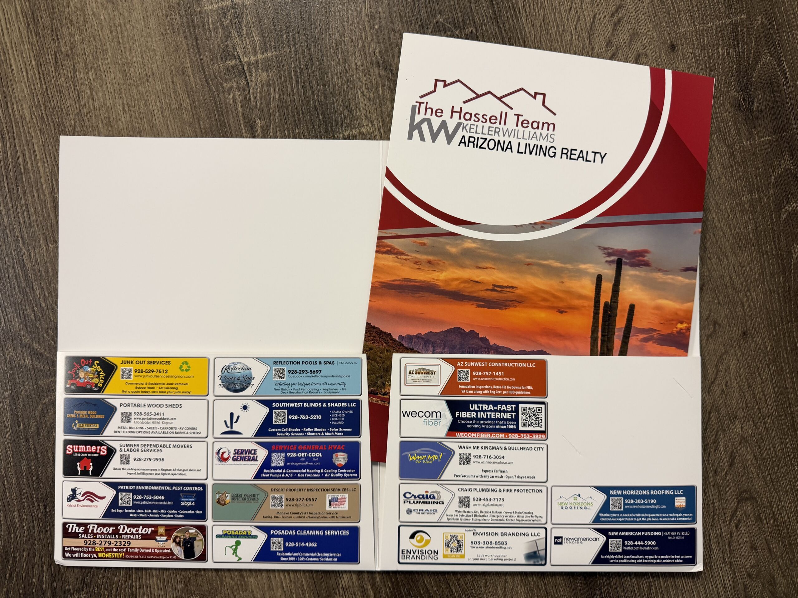 About Us Envision Branding Presentation Folder Example